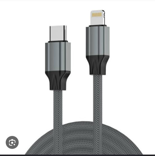 Fast Charging Cable – USB-C to USB-C / USB-C to Lightning | Durable & High-Speed Charging