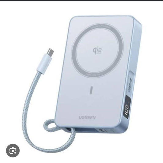 Magnetic Power Bank – Wireless Fast Charging Portable Power Bank with Strong Magnetic Hold